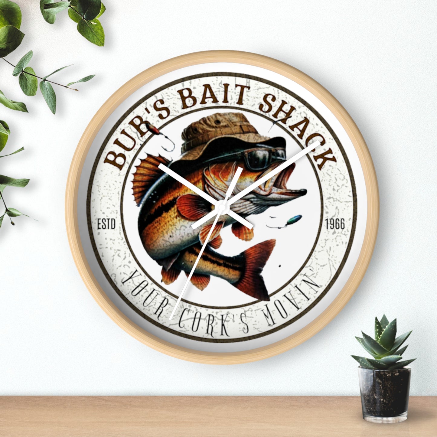 Bub's Bait Shack Wall Clock