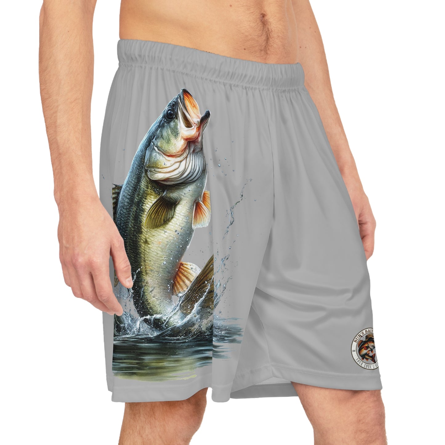 Jumping Bass Basketball Shorts (AOP)