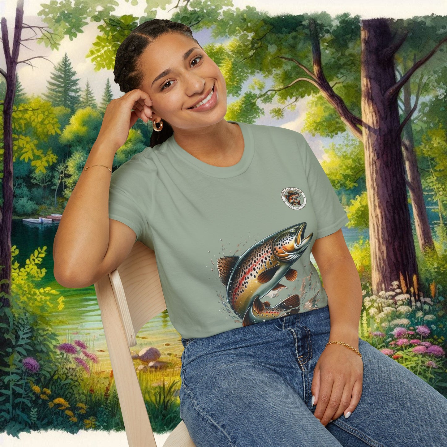 Rainbow Trout BBS Unisex Softstyle T-Shirt