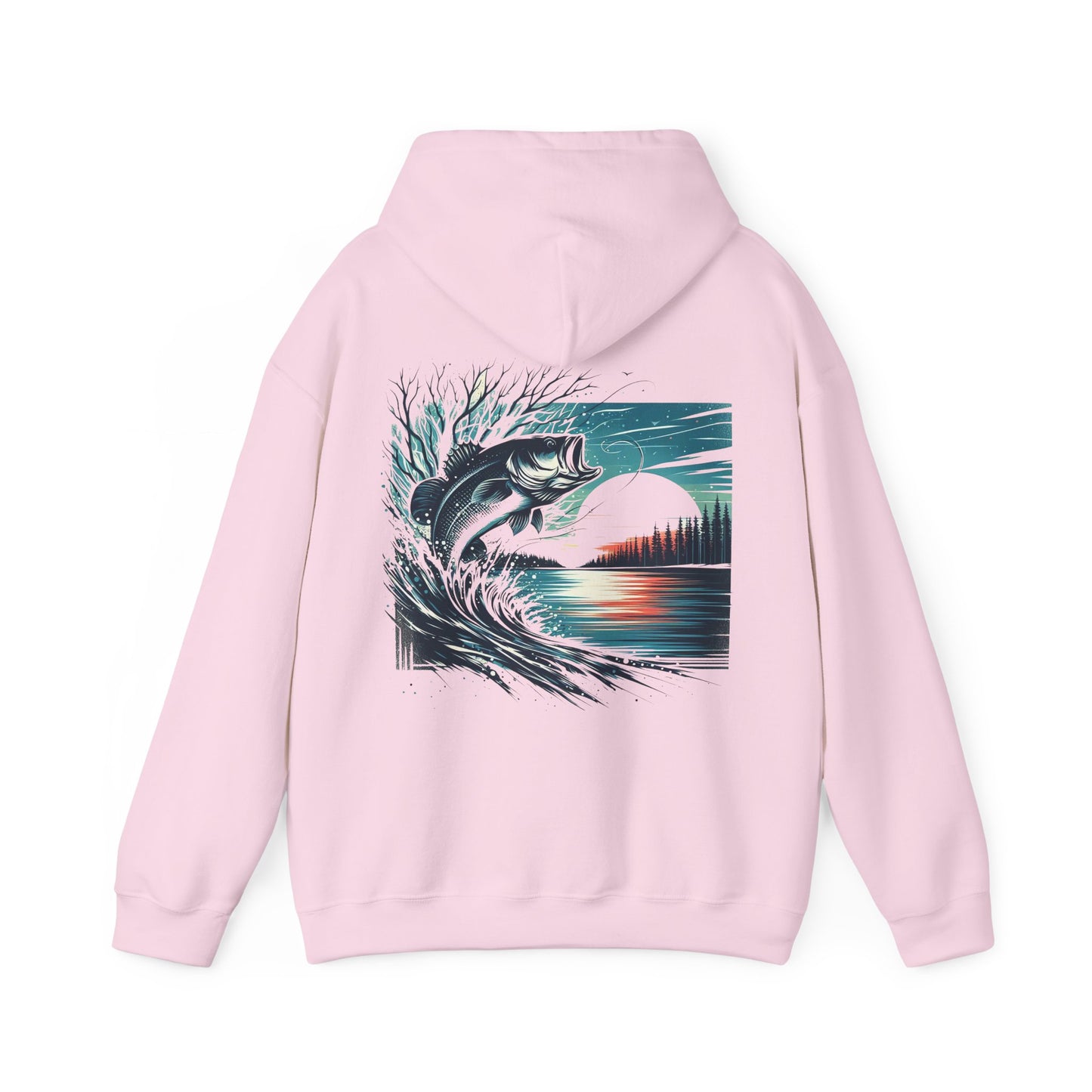 BBS Winter Bass Heavy Blend™ Hooded Sweatshirt with image on back