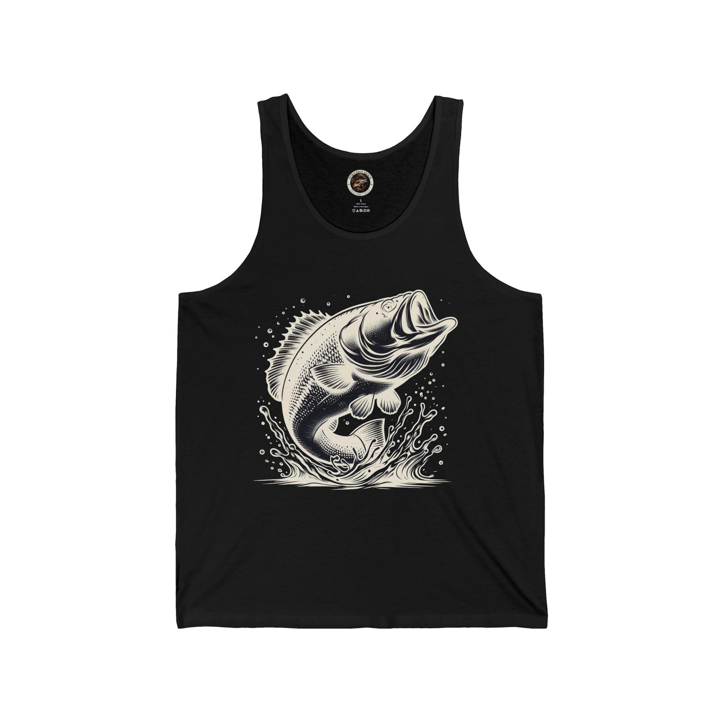 White Fish Unisex Jersey Tank