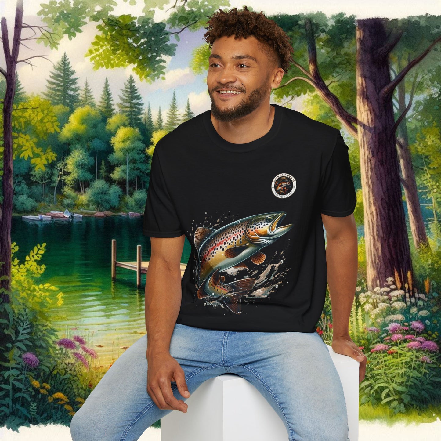 Rainbow Trout BBS Unisex Softstyle T-Shirt