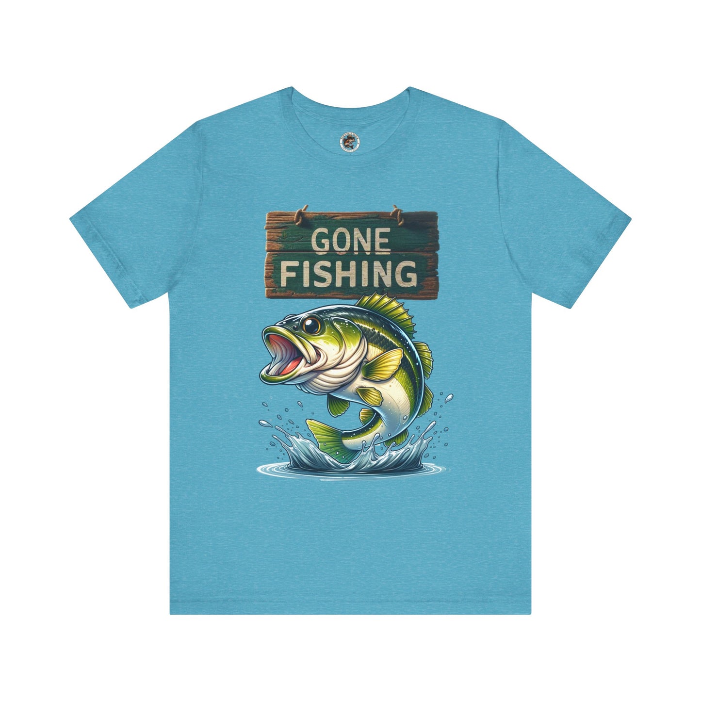 Gone Fishing Unisex Short Sleeve Tee - Perfect for Anglers and Nature Lovers