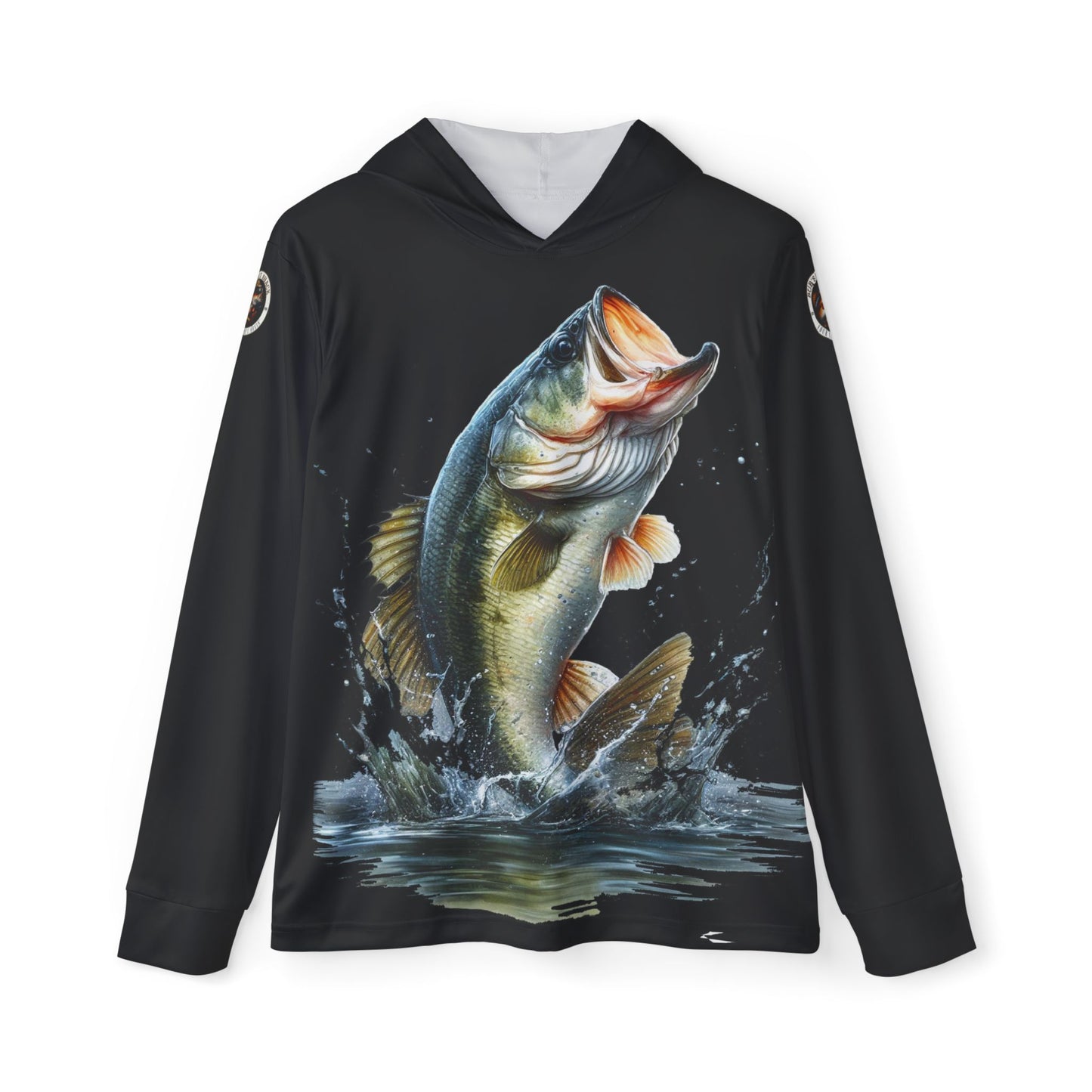 Jumping Bass Men's Sports Warmup Hoodie (AOP)