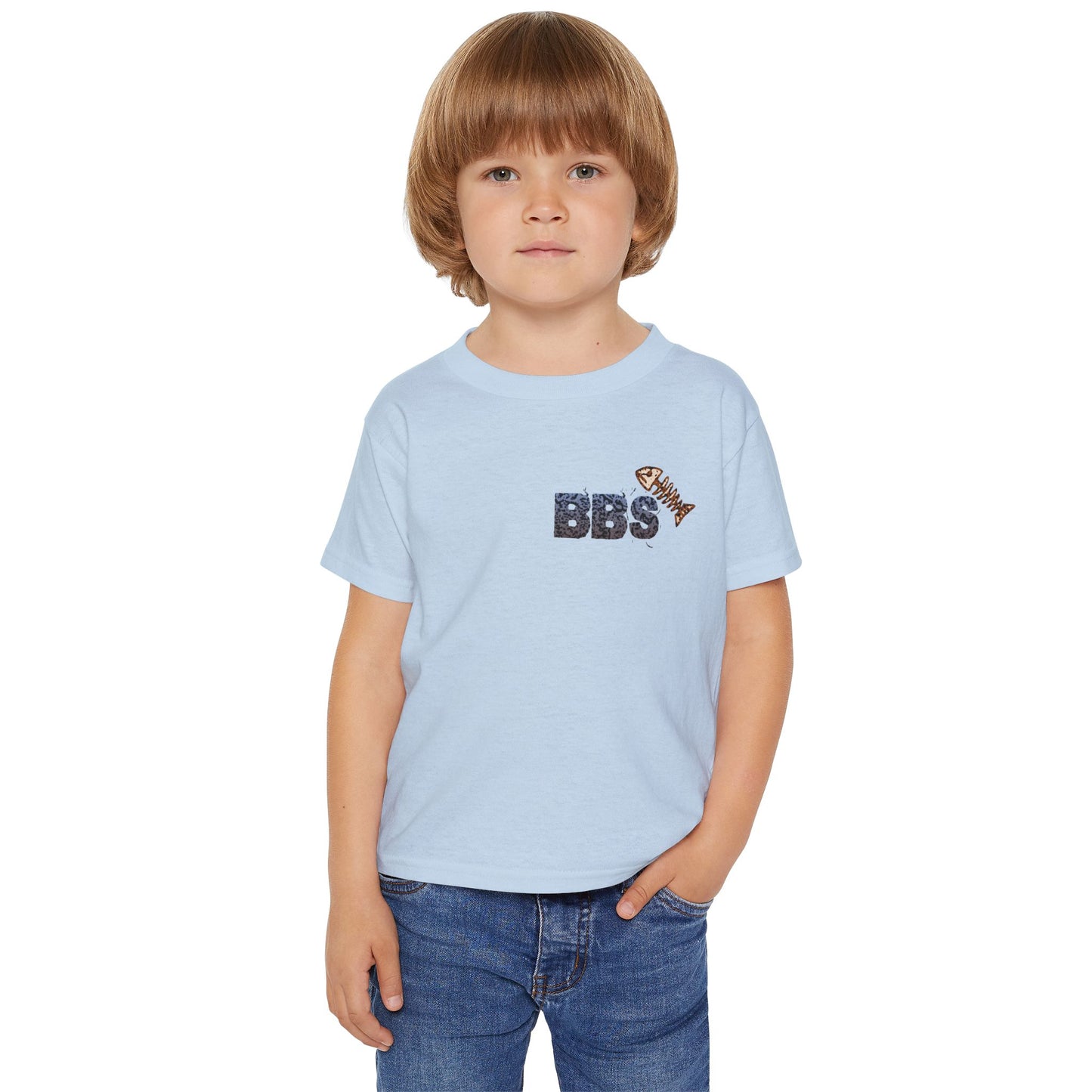 Bub's Bait Shack Heavy Cotton™ Toddler T-shirt with Back Image