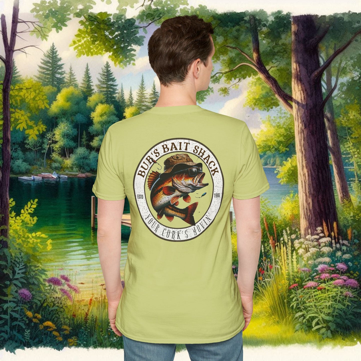 Classic BBS Design Unisex T-Shirt with image on back