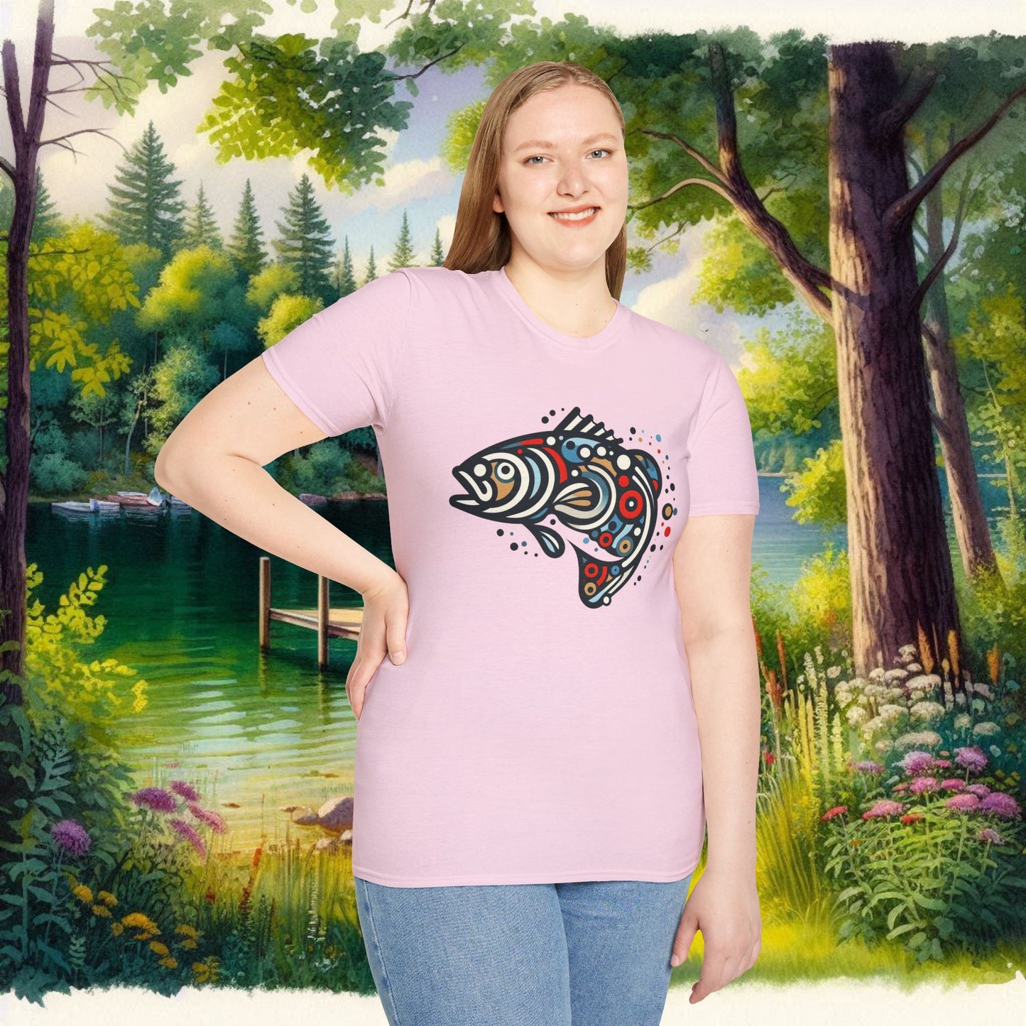 Painted Smallmouth Unisex Softstyle T-Shirt