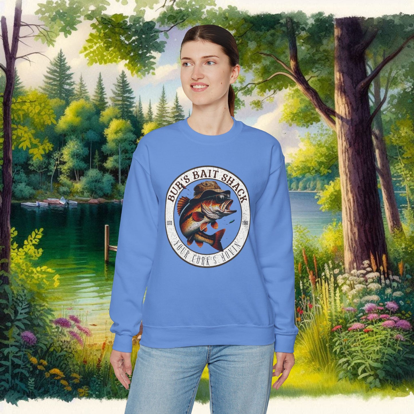 Bubs Bait Shack Unisex Heavy Blend™ Crewneck Sweatshirt