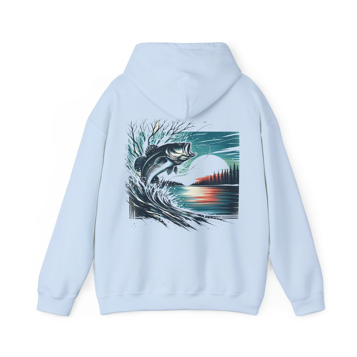BBS Winter Bass Heavy Blend™ Hooded Sweatshirt with image on back