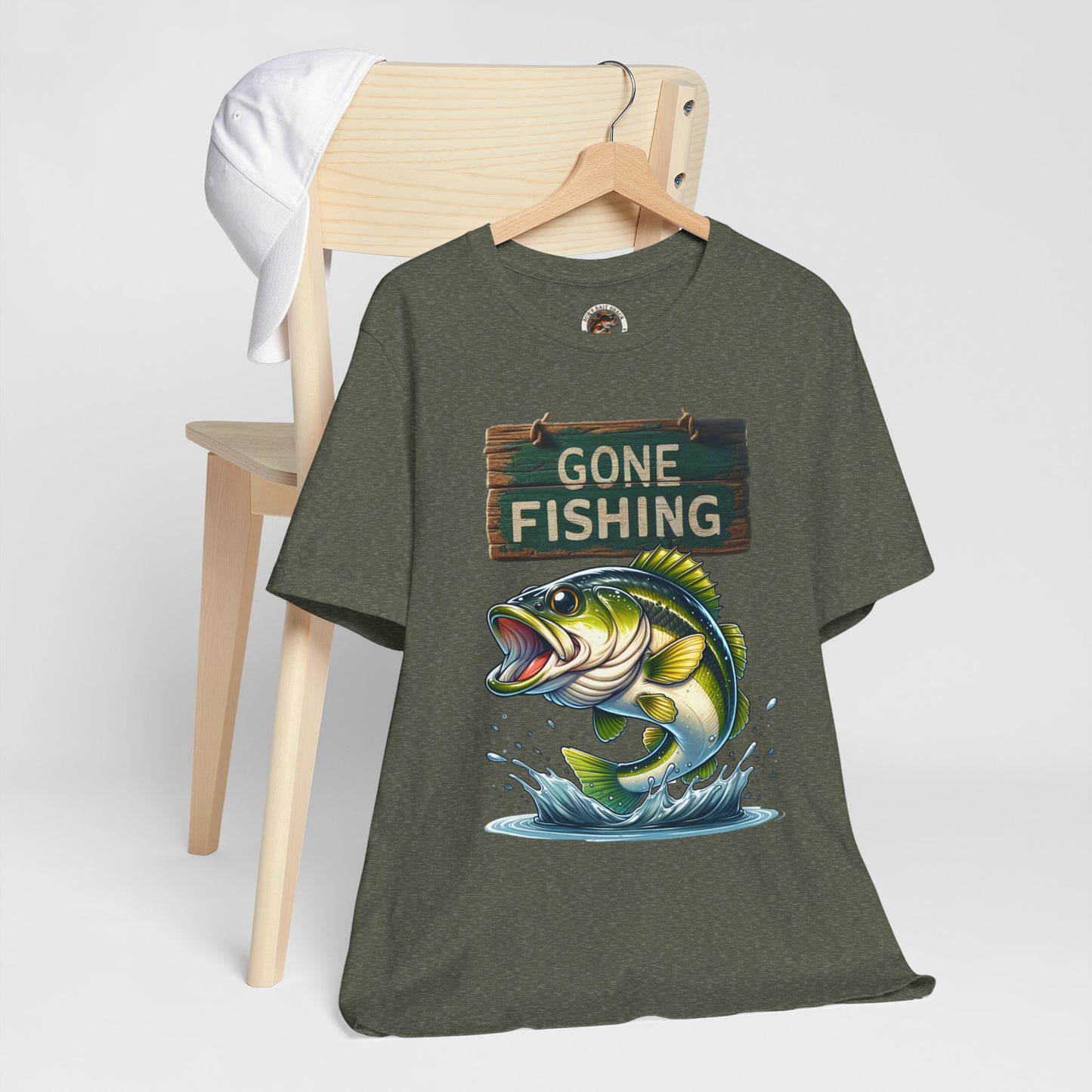 Gone Fishing Unisex Short Sleeve Tee - Perfect for Anglers and Nature Lovers