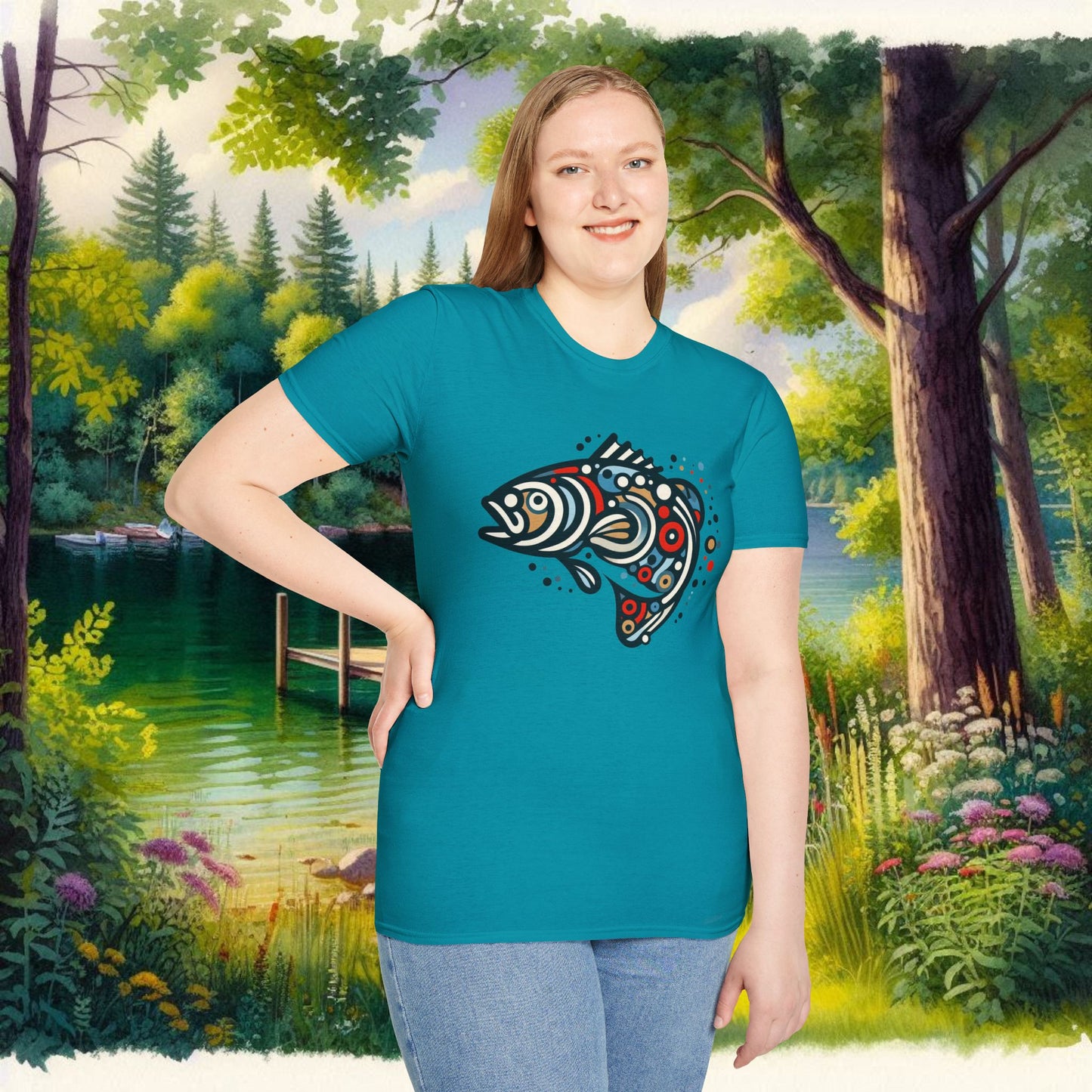 Painted Smallmouth Unisex Softstyle T-Shirt