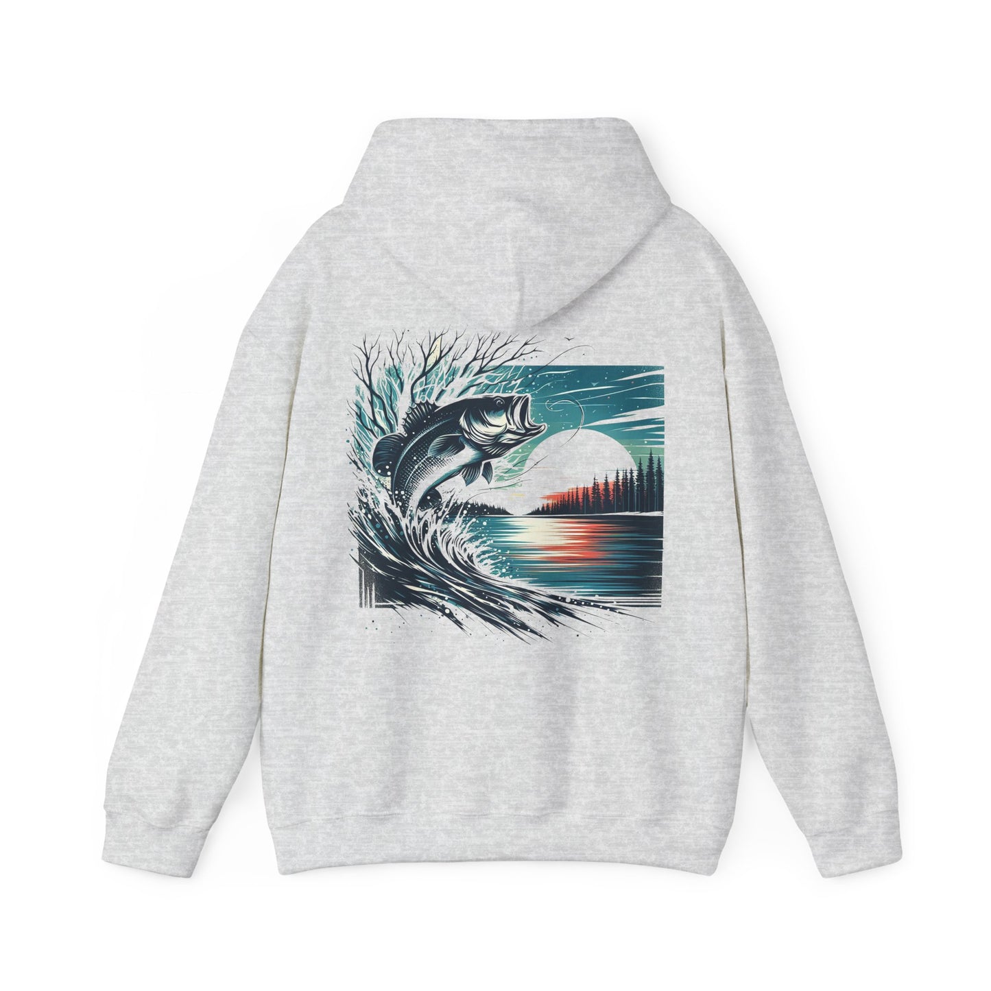 BBS Winter Bass Heavy Blend™ Hooded Sweatshirt with image on back