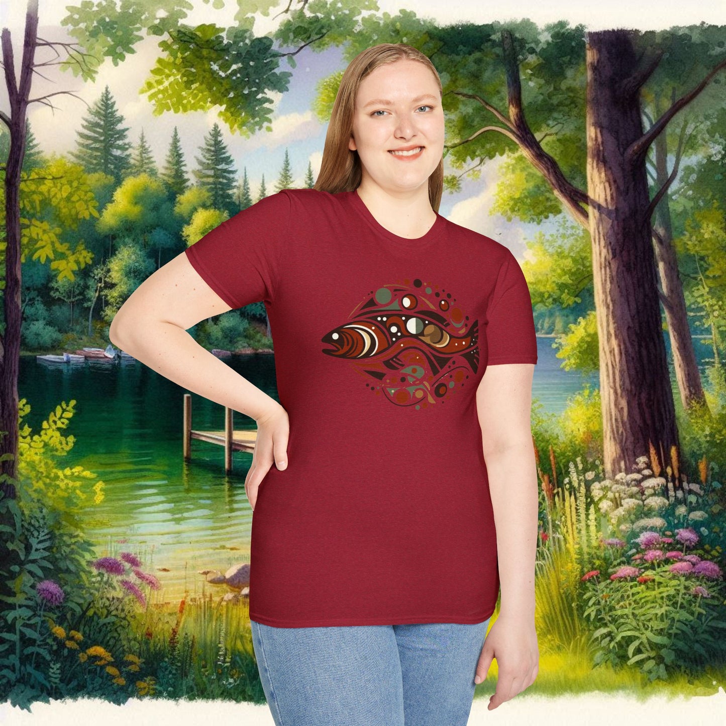 Brown Trout Calder Tee Unisex Softstyle T-Shirt