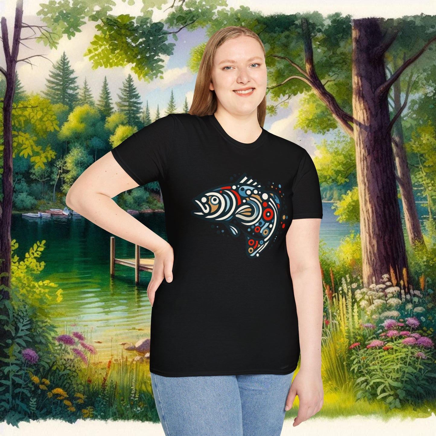 Painted Smallmouth Unisex Softstyle T-Shirt