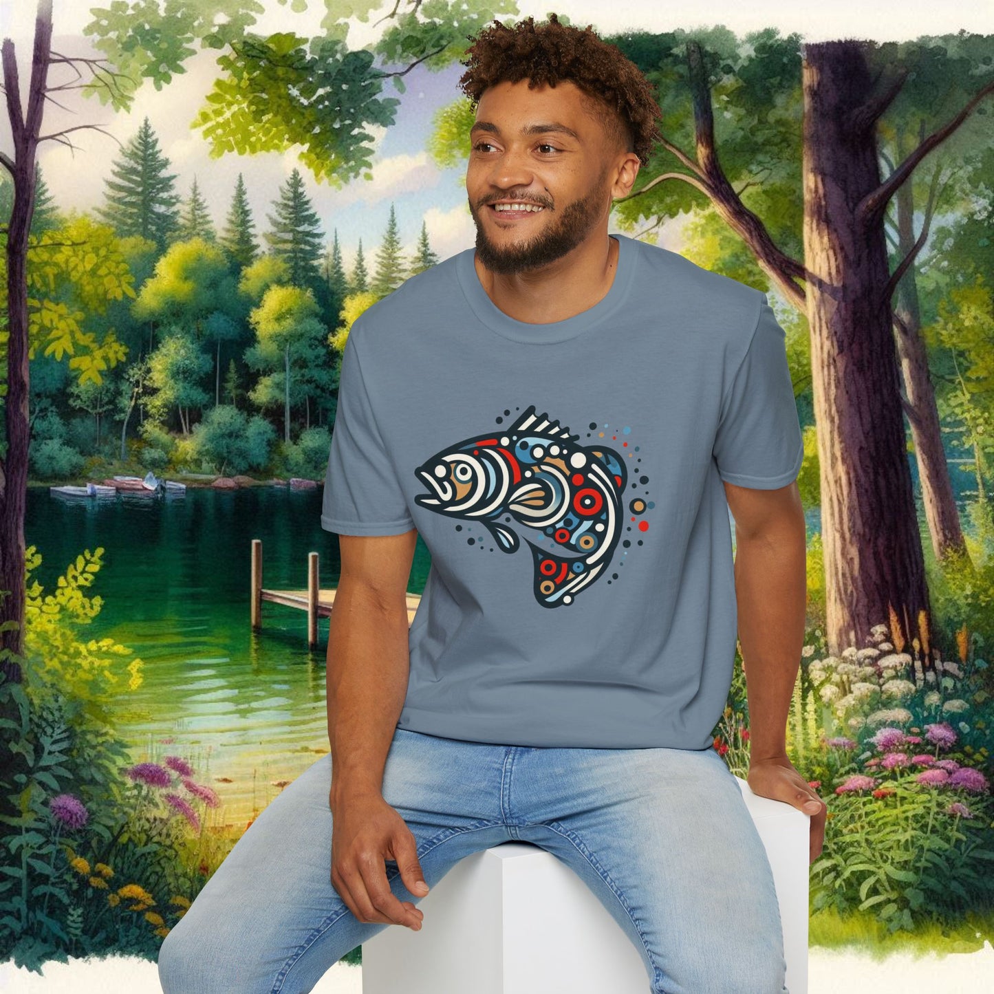Painted Smallmouth Unisex Softstyle T-Shirt
