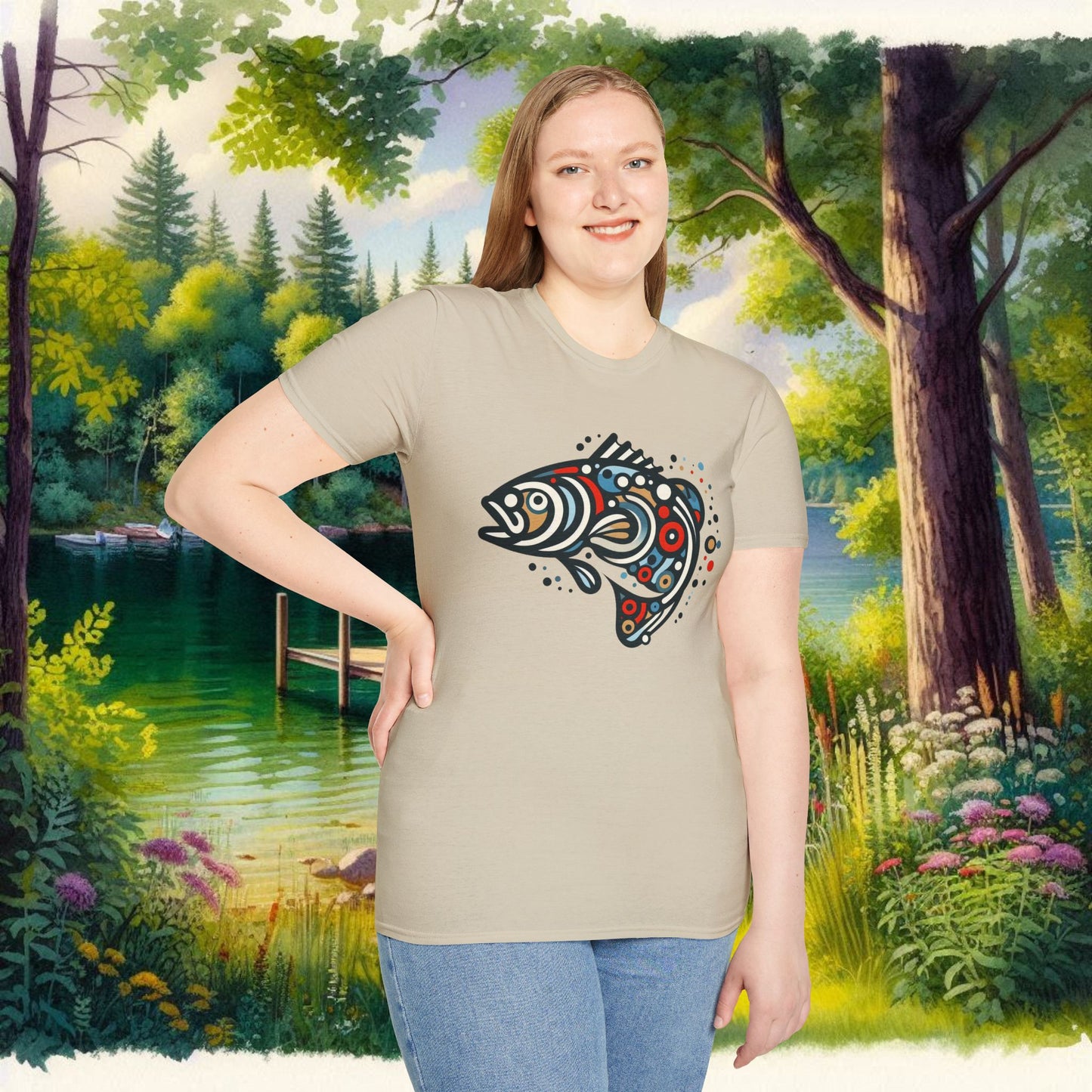 Painted Smallmouth Unisex Softstyle T-Shirt