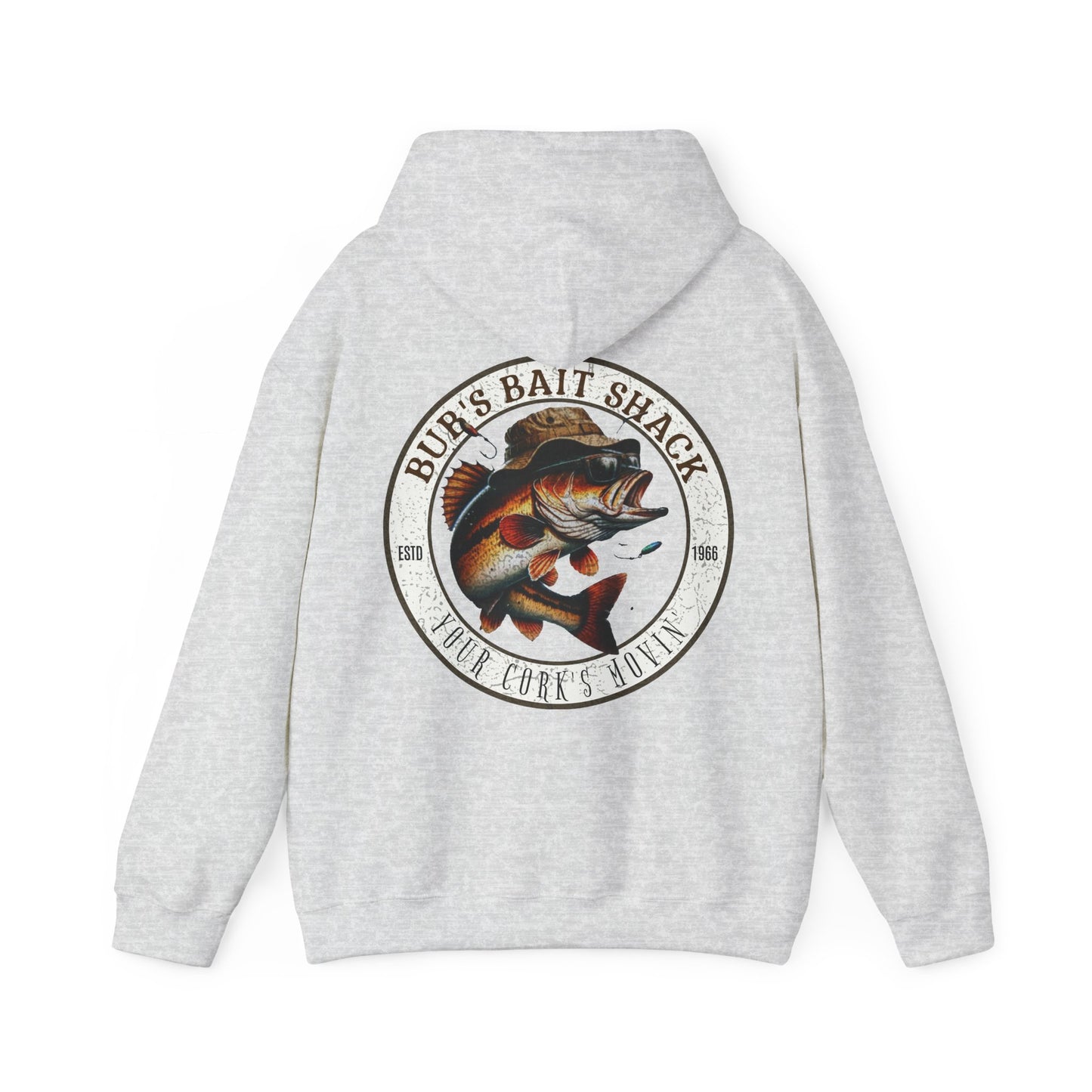 BBS Classic Hoodie Unisex Heavy Blend™ Hooded Sweatshirt with image on back