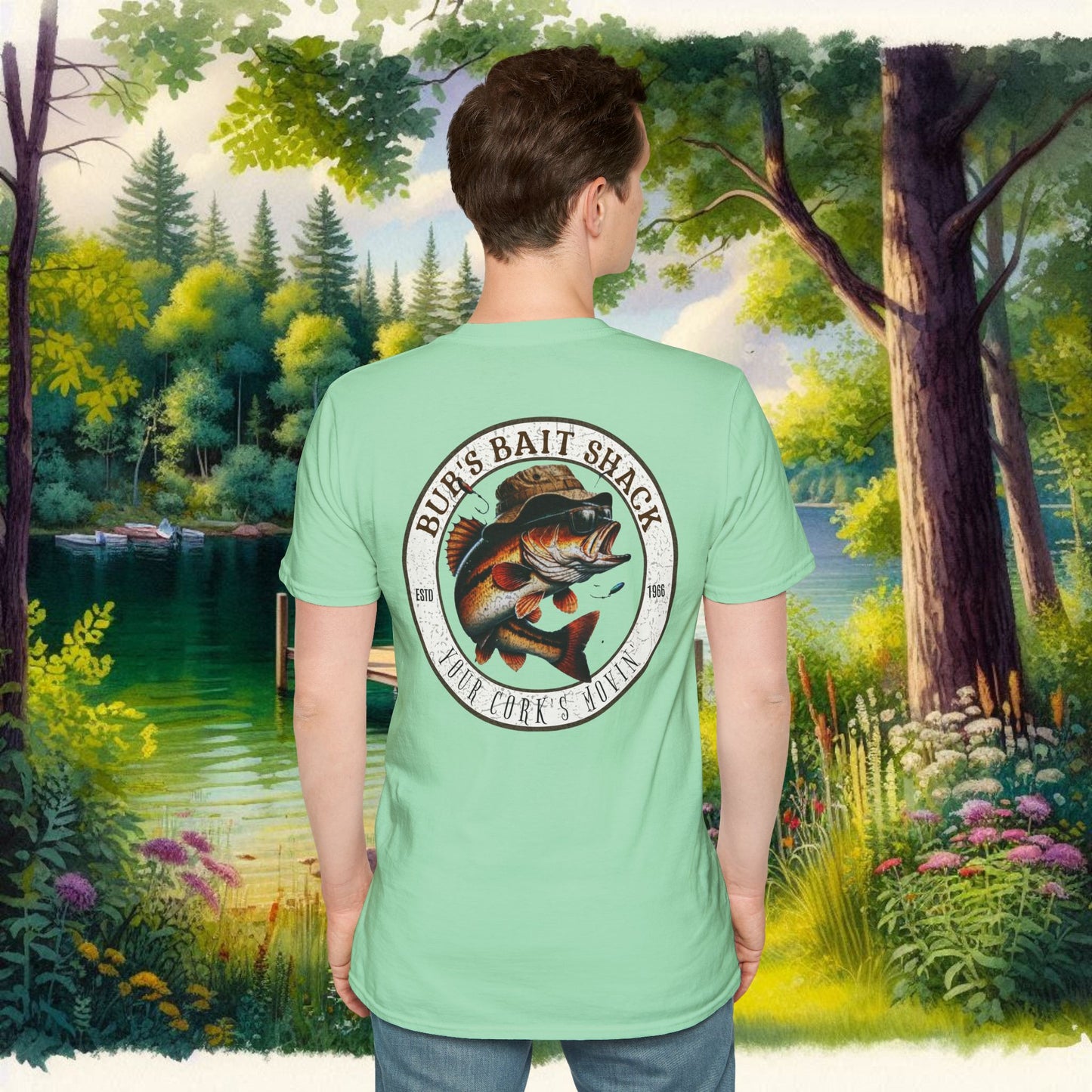 Classic BBS Design Unisex T-Shirt with image on back