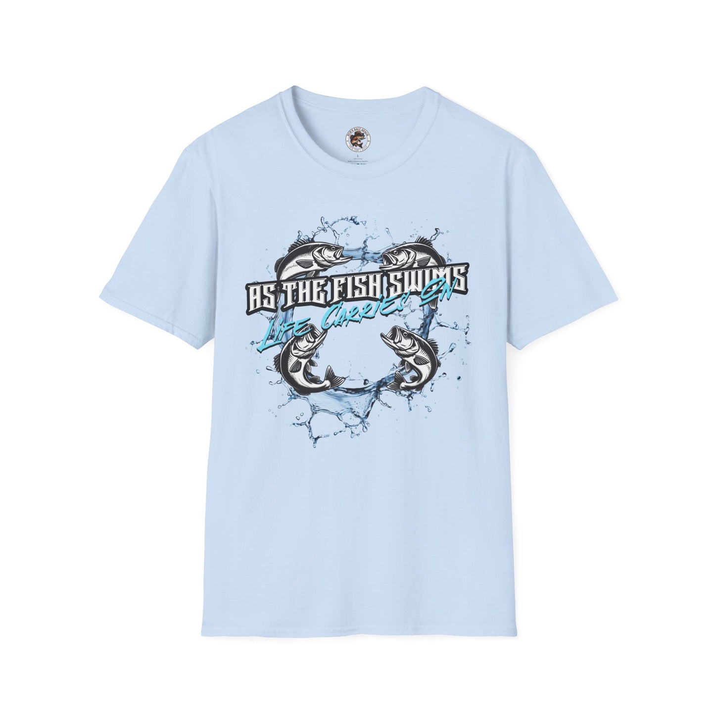 As the Fish Swims T-Shirt BBS Design