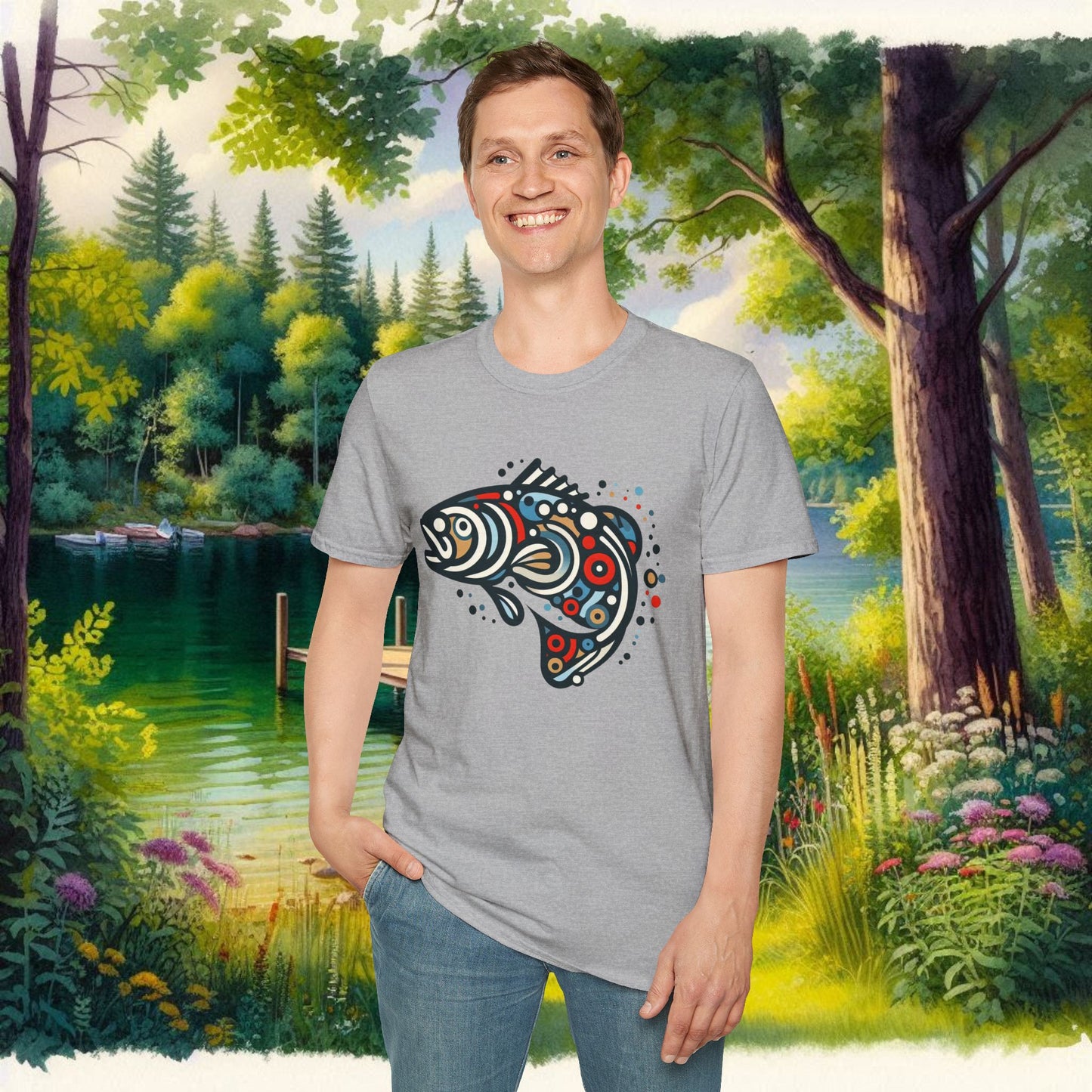 Painted Smallmouth Unisex Softstyle T-Shirt