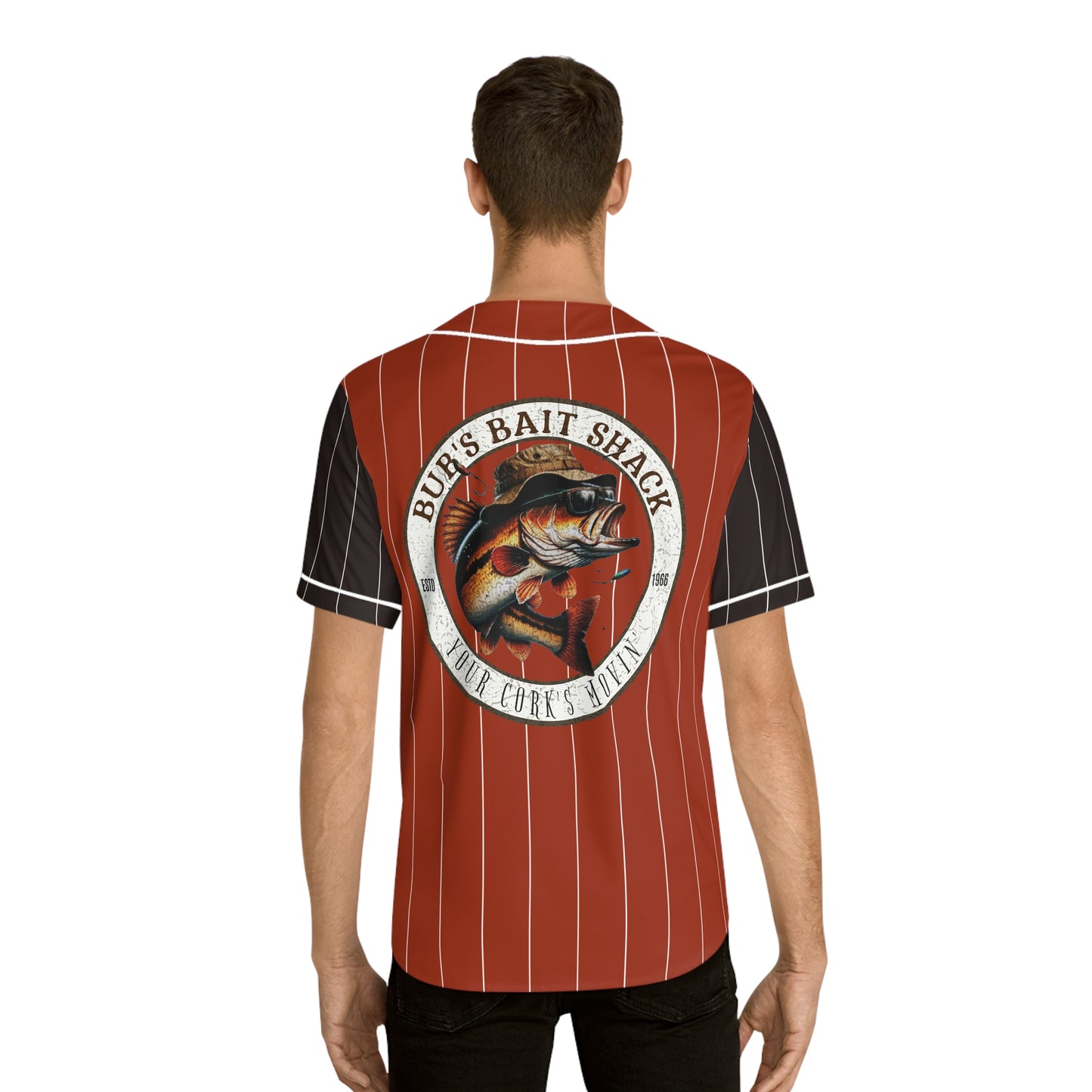 BBS Rust with Black Sleeves Men's Baseball Jersey