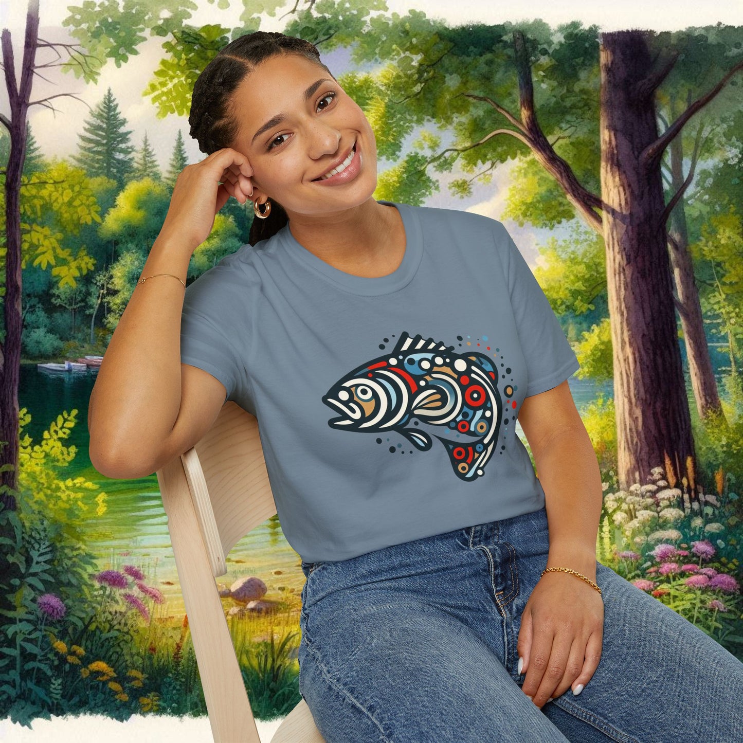 Painted Smallmouth Unisex Softstyle T-Shirt