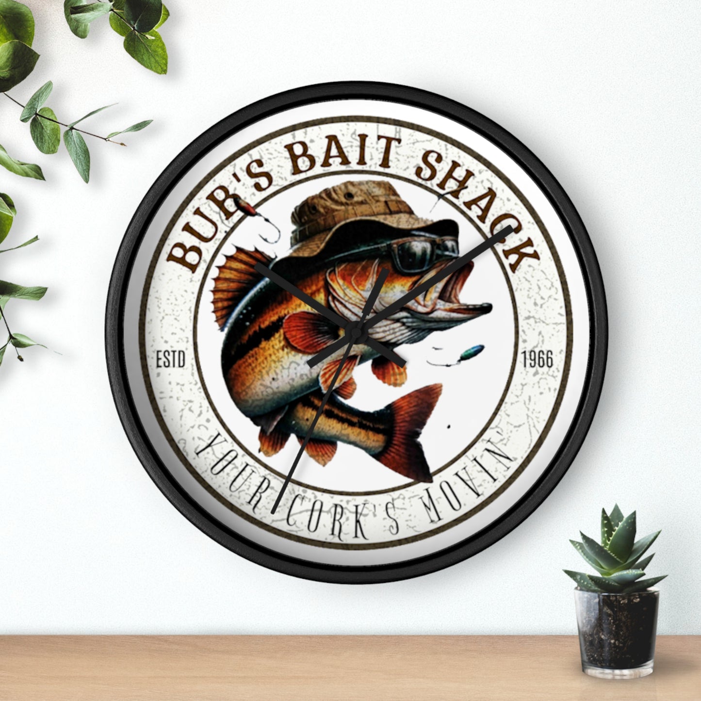 Bub's Bait Shack Wall Clock