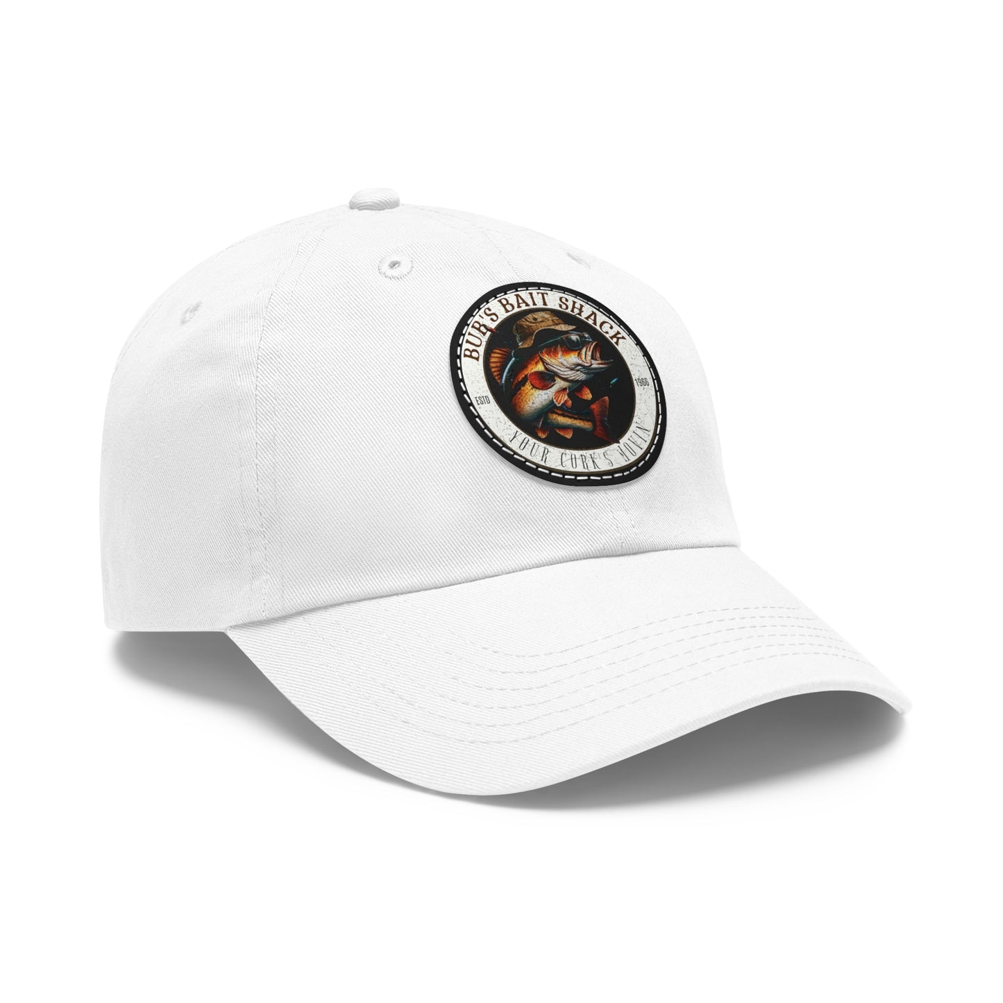 BBS Dad Hat with Leather Patch (Round)