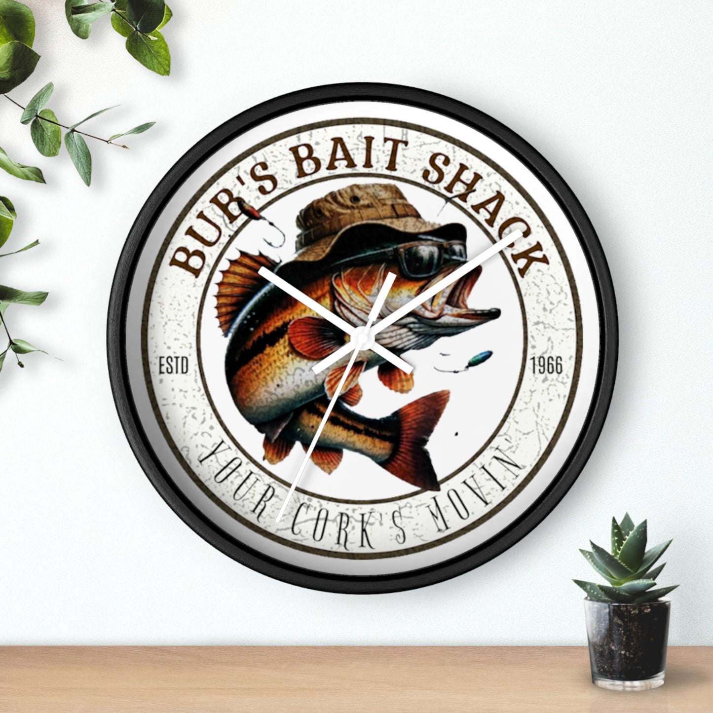 Bub's Bait Shack Wall Clock