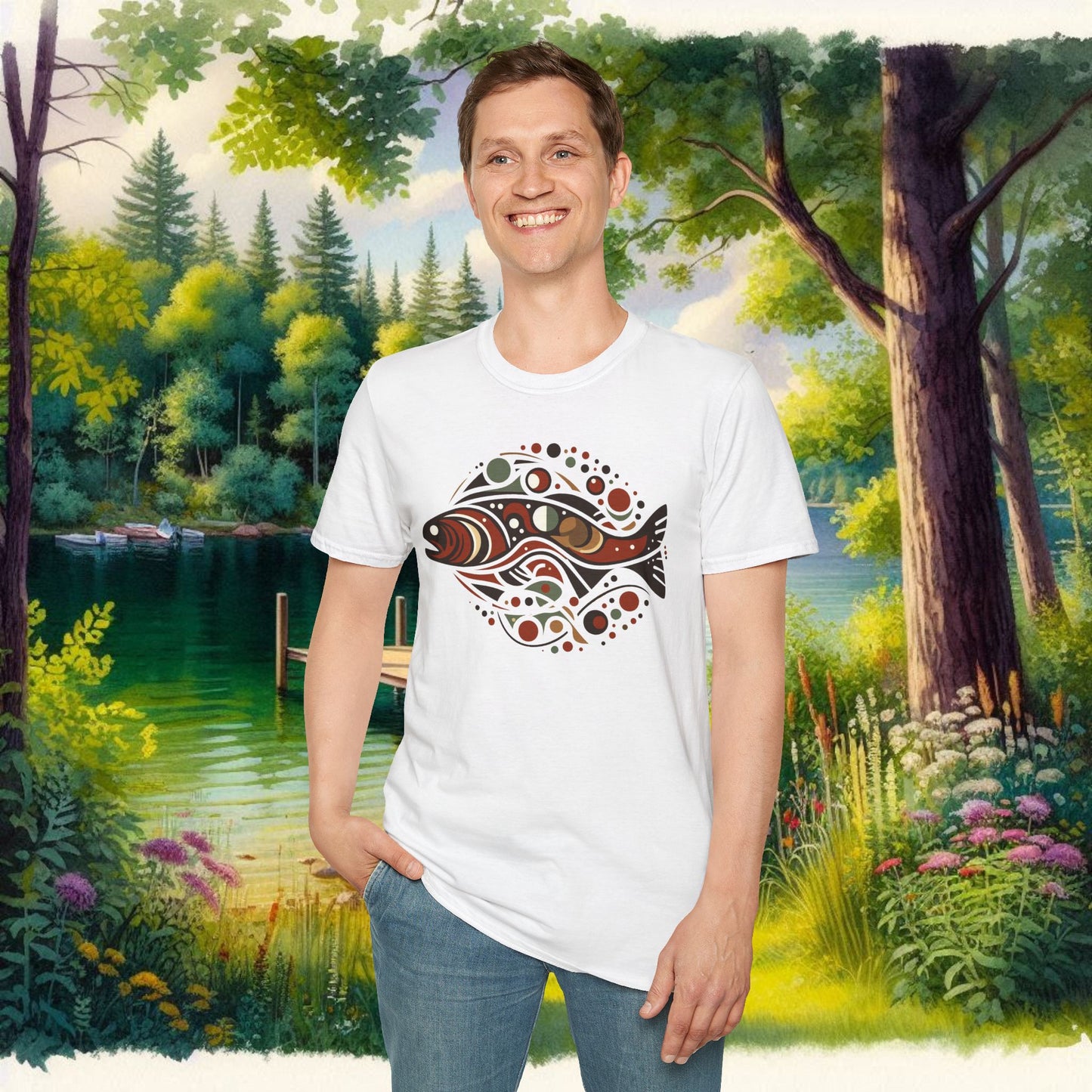 Brown Trout Calder Tee Unisex Softstyle T-Shirt