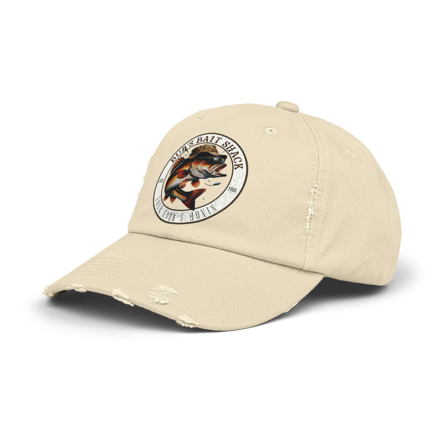 Bub's Bait shack Hat Unisex Distressed Cap