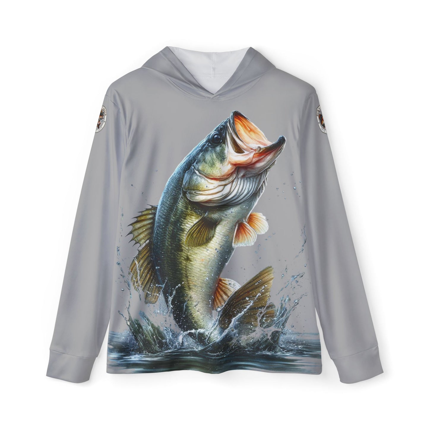 Jumping Bass Men's Sports Warmup Hoodie (AOP)