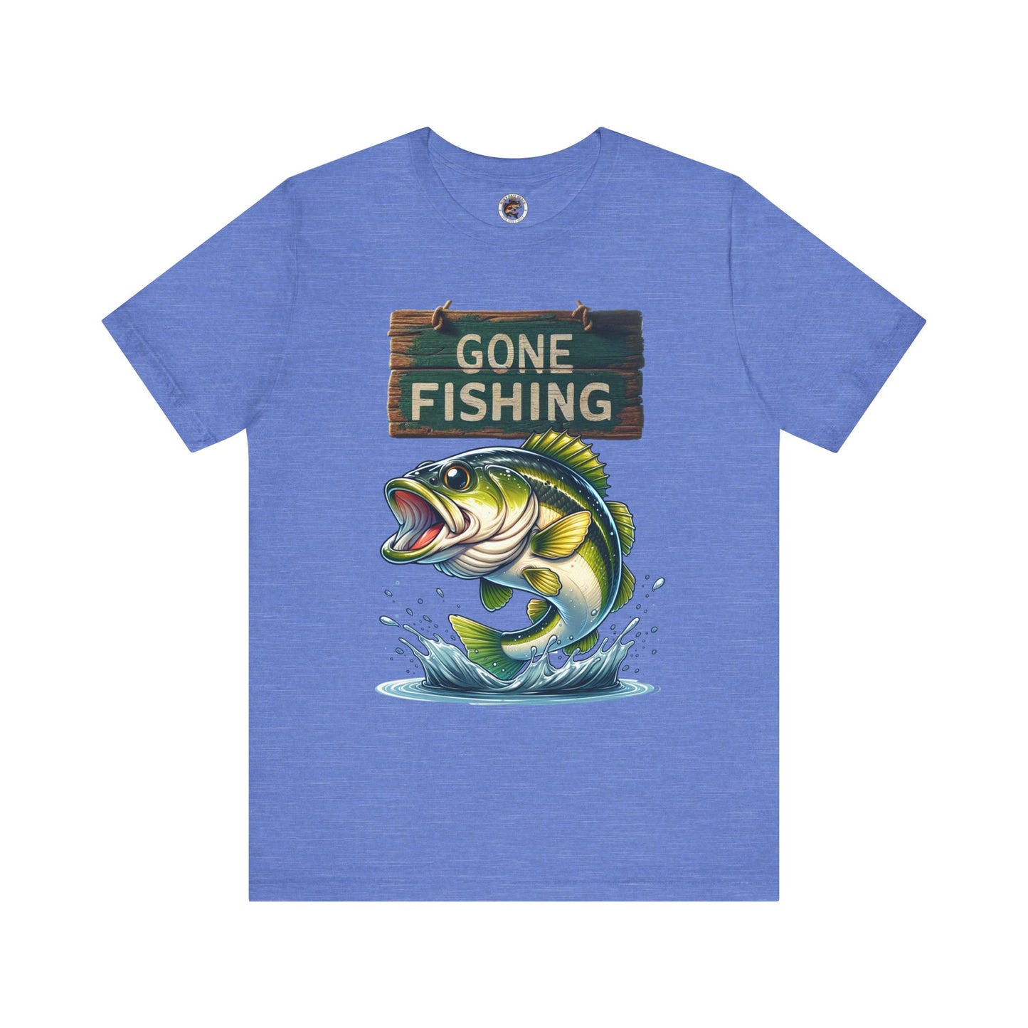 Gone Fishing Unisex Short Sleeve Tee - Perfect for Anglers and Nature Lovers