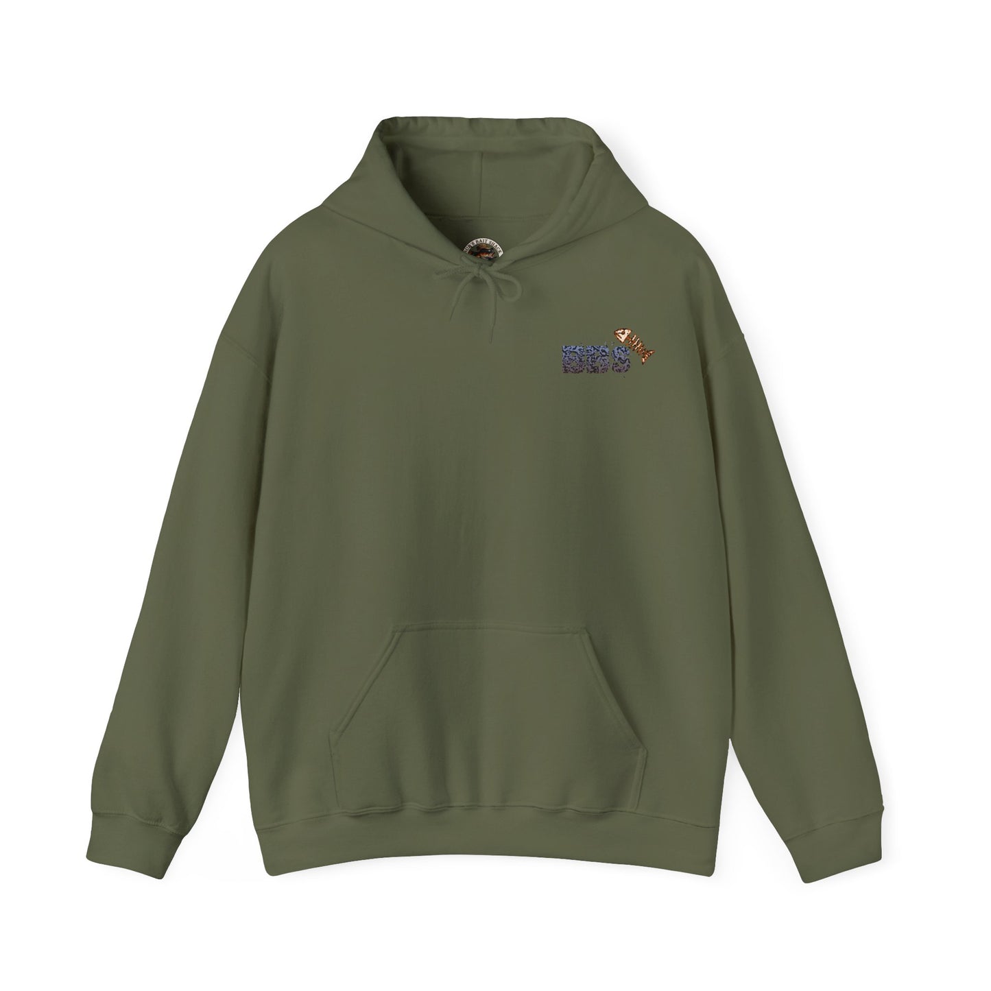 BBS Woodcut Bass Heavy Blend™ Hooded Sweatshirt