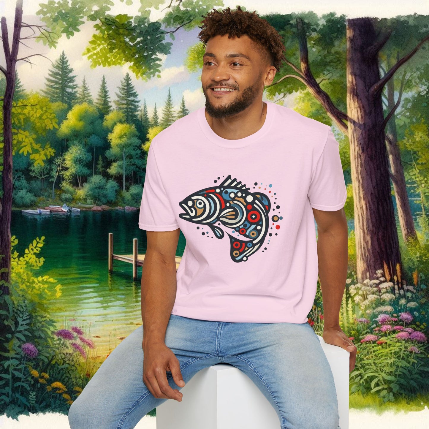 Painted Smallmouth Unisex Softstyle T-Shirt