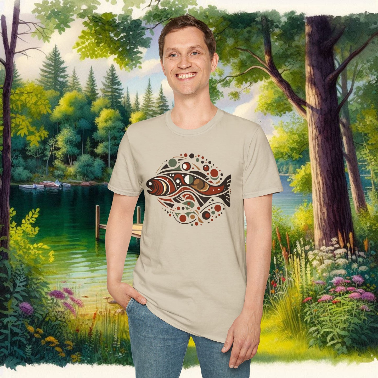 Brown Trout Calder Tee Unisex Softstyle T-Shirt