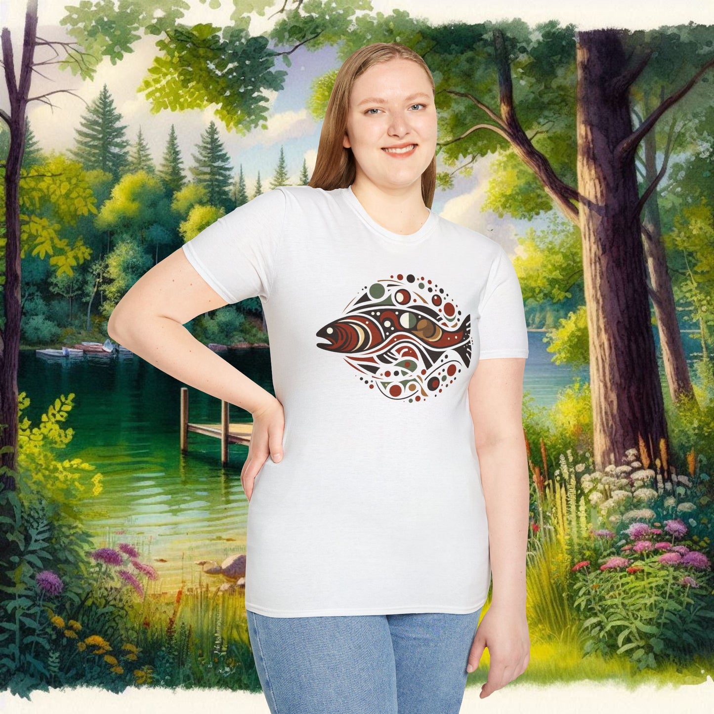 Brown Trout Calder Tee Unisex Softstyle T-Shirt