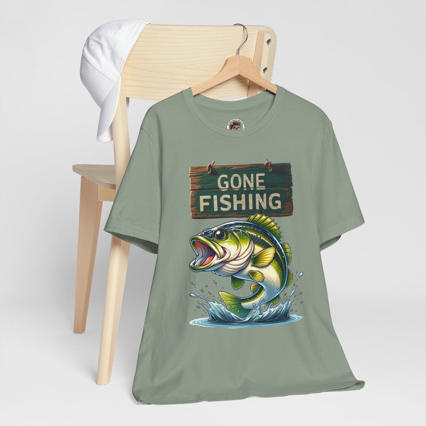 Gone Fishing Unisex Short Sleeve Tee - Perfect for Anglers and Nature Lovers