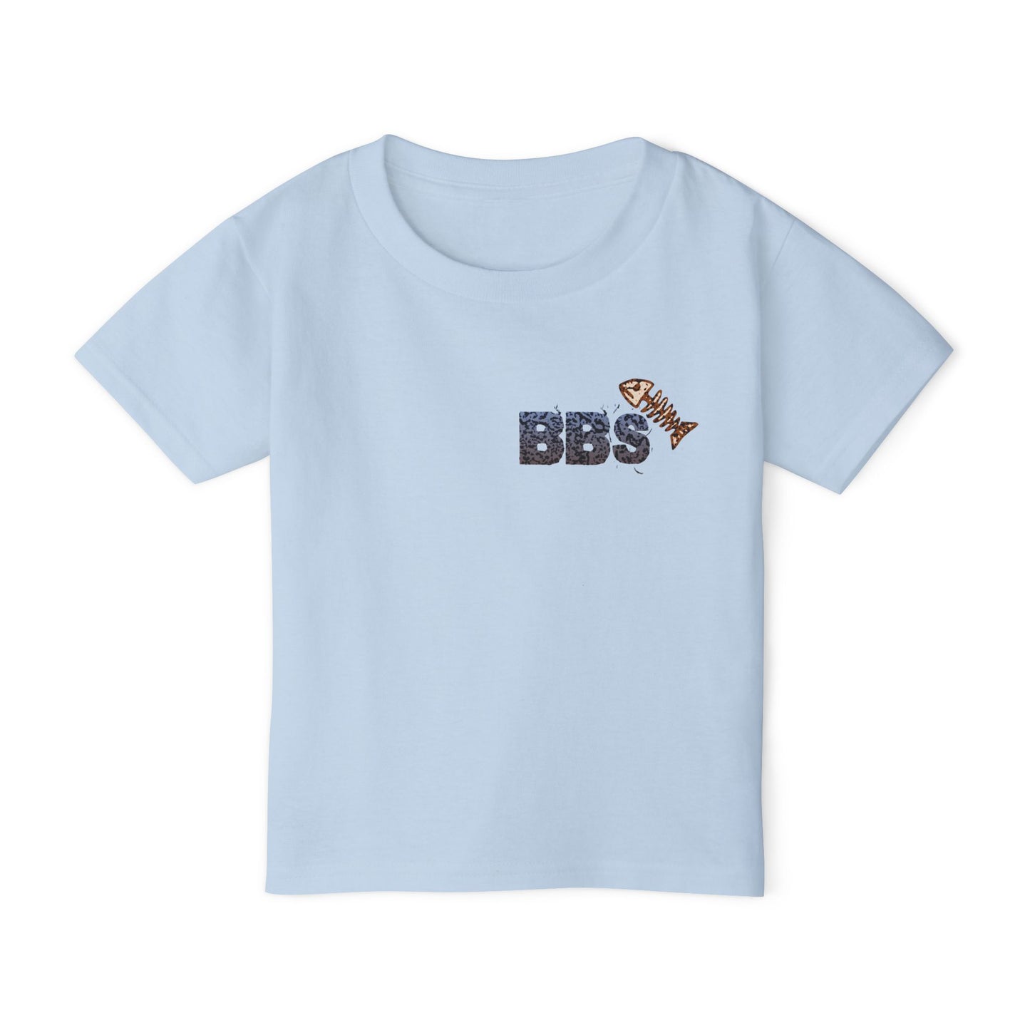 Bub's Bait Shack Heavy Cotton™ Toddler T-shirt with Back Image