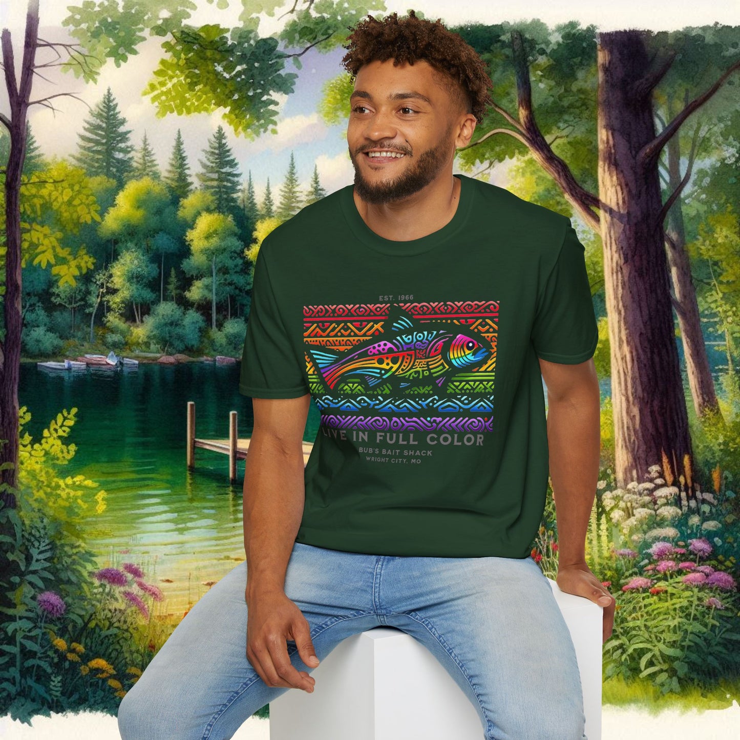 Live in Full Color Unisex Softstyle T-Shirt