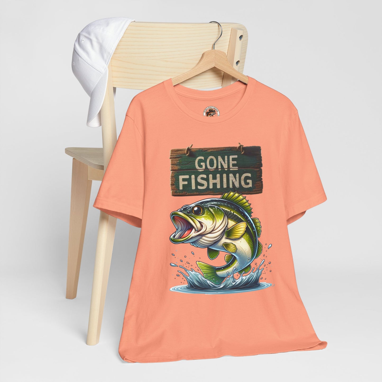 Gone Fishing Unisex Short Sleeve Tee - Perfect for Anglers and Nature Lovers