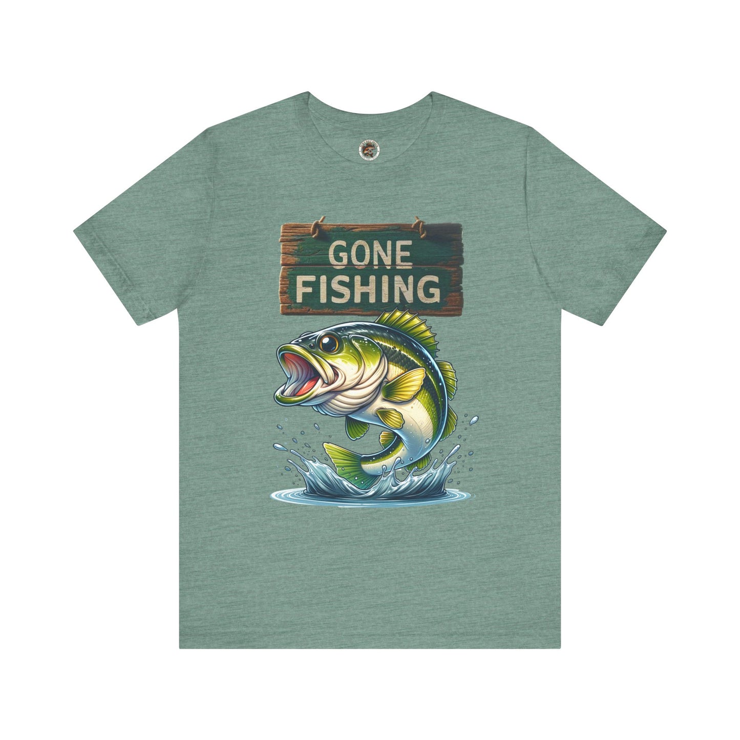 Gone Fishing Unisex Short Sleeve Tee - Perfect for Anglers and Nature Lovers
