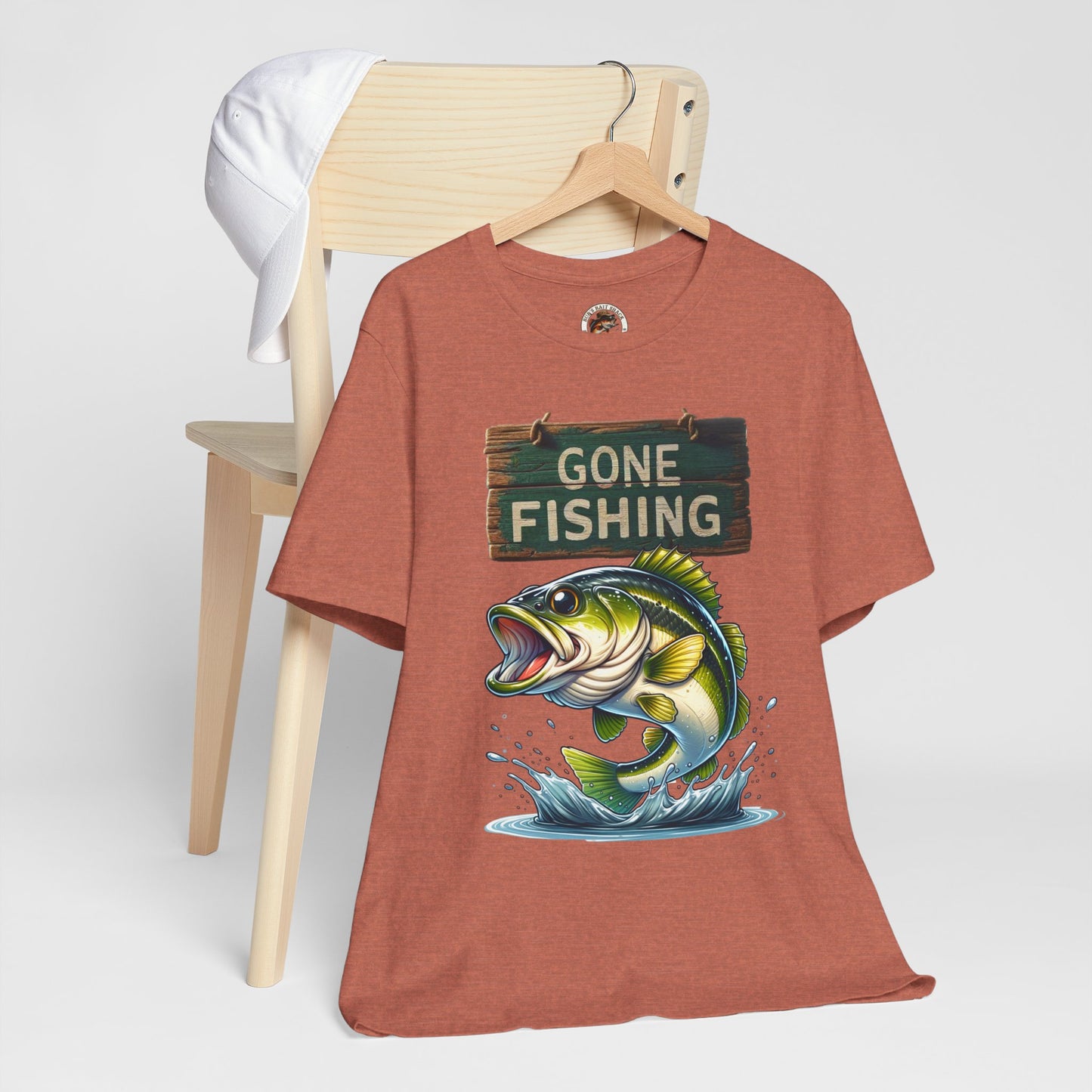 Gone Fishing Unisex Short Sleeve Tee - Perfect for Anglers and Nature Lovers