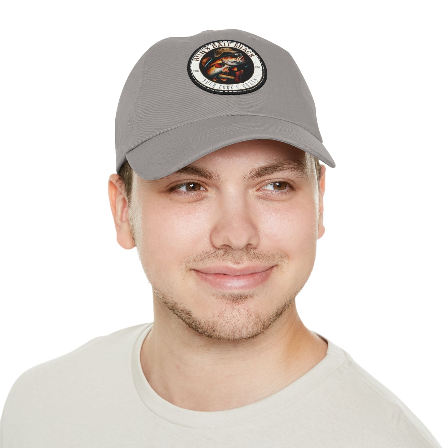 BBS Dad Hat with Leather Patch (Round)