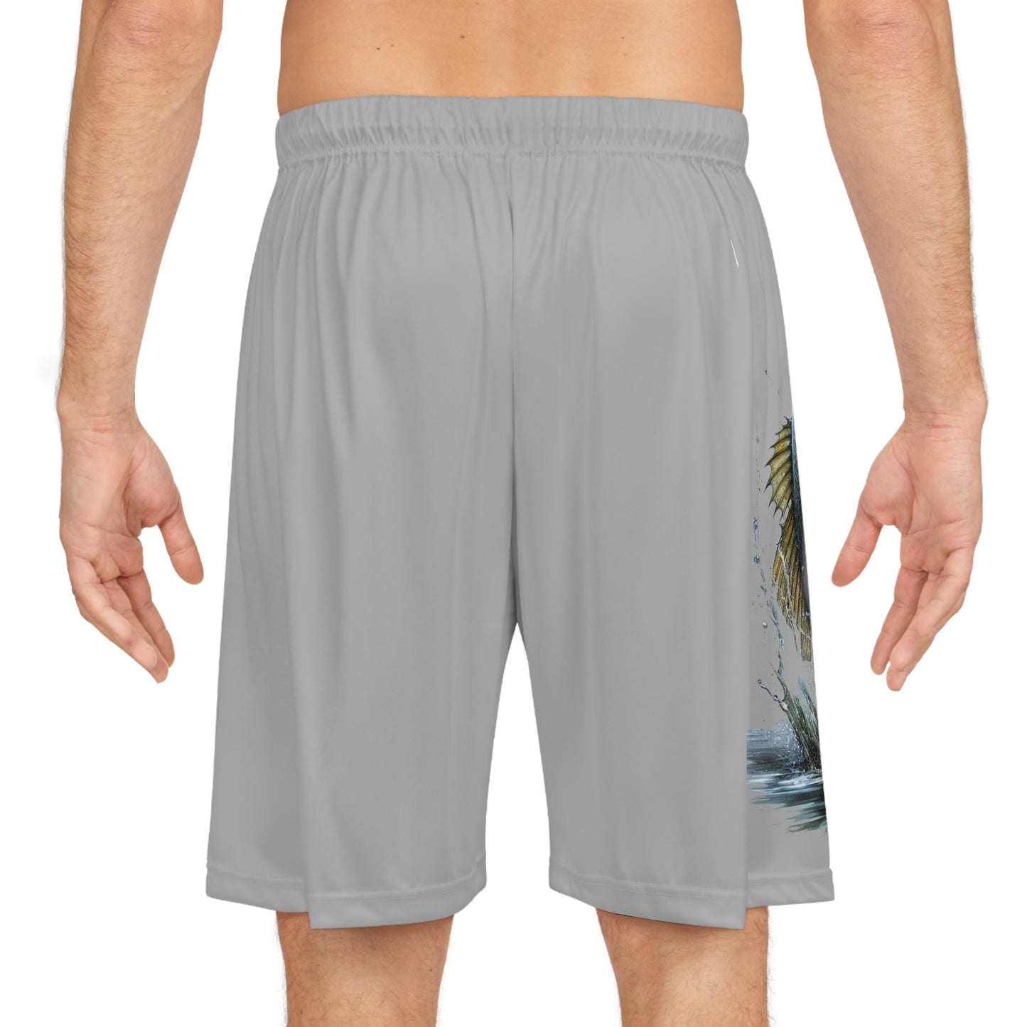 Jumping Bass Basketball Shorts (AOP)