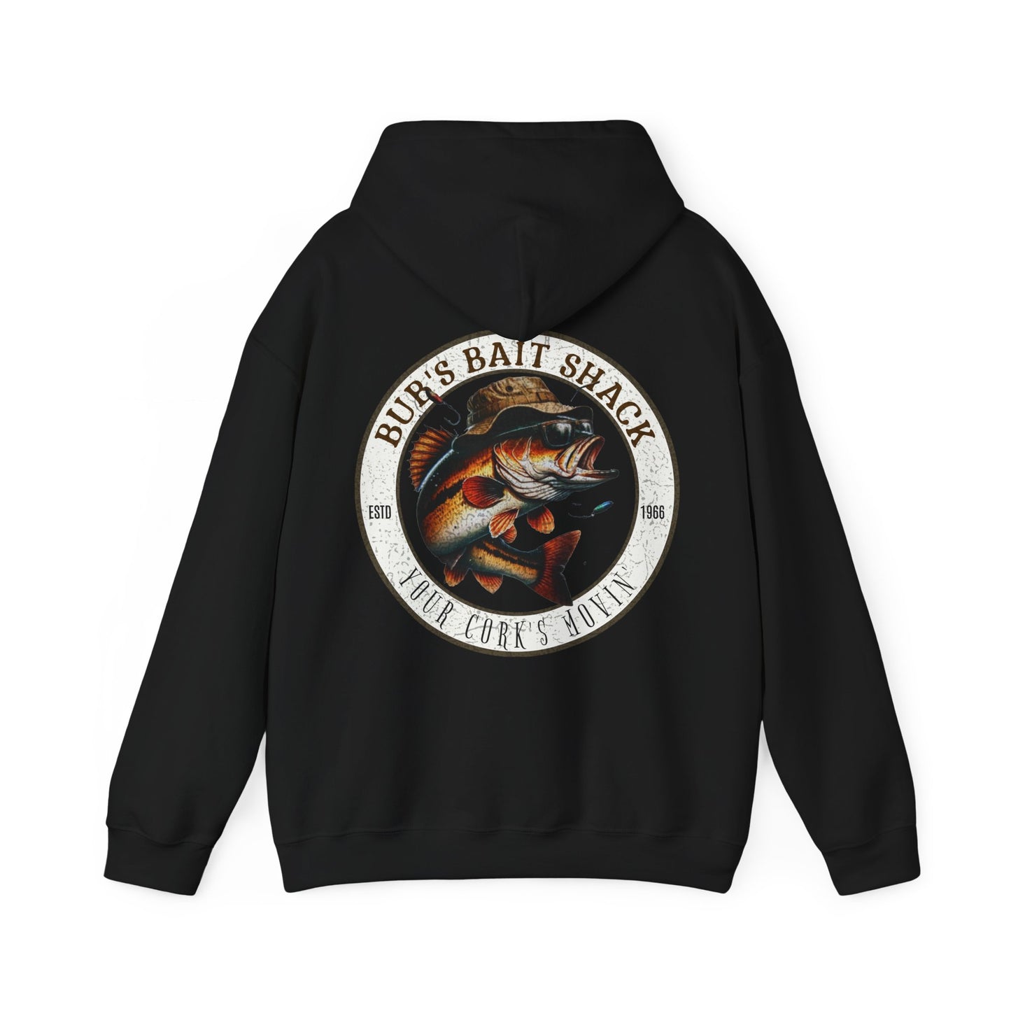 BBS Classic Hoodie Unisex Heavy Blend™ Hooded Sweatshirt with image on back