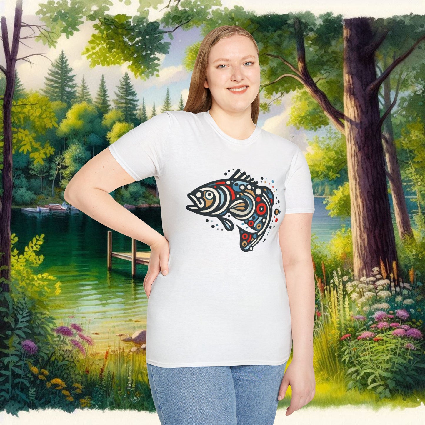 Painted Smallmouth Unisex Softstyle T-Shirt