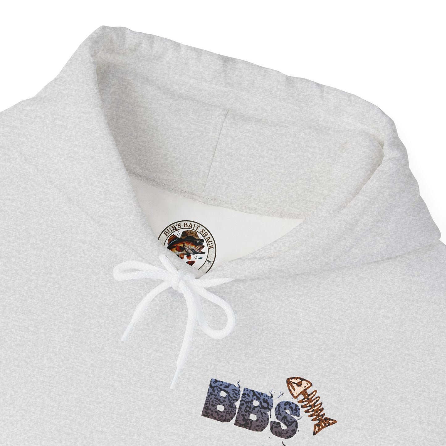 BBS Classic Hoodie Unisex Heavy Blend™ Hooded Sweatshirt with image on back