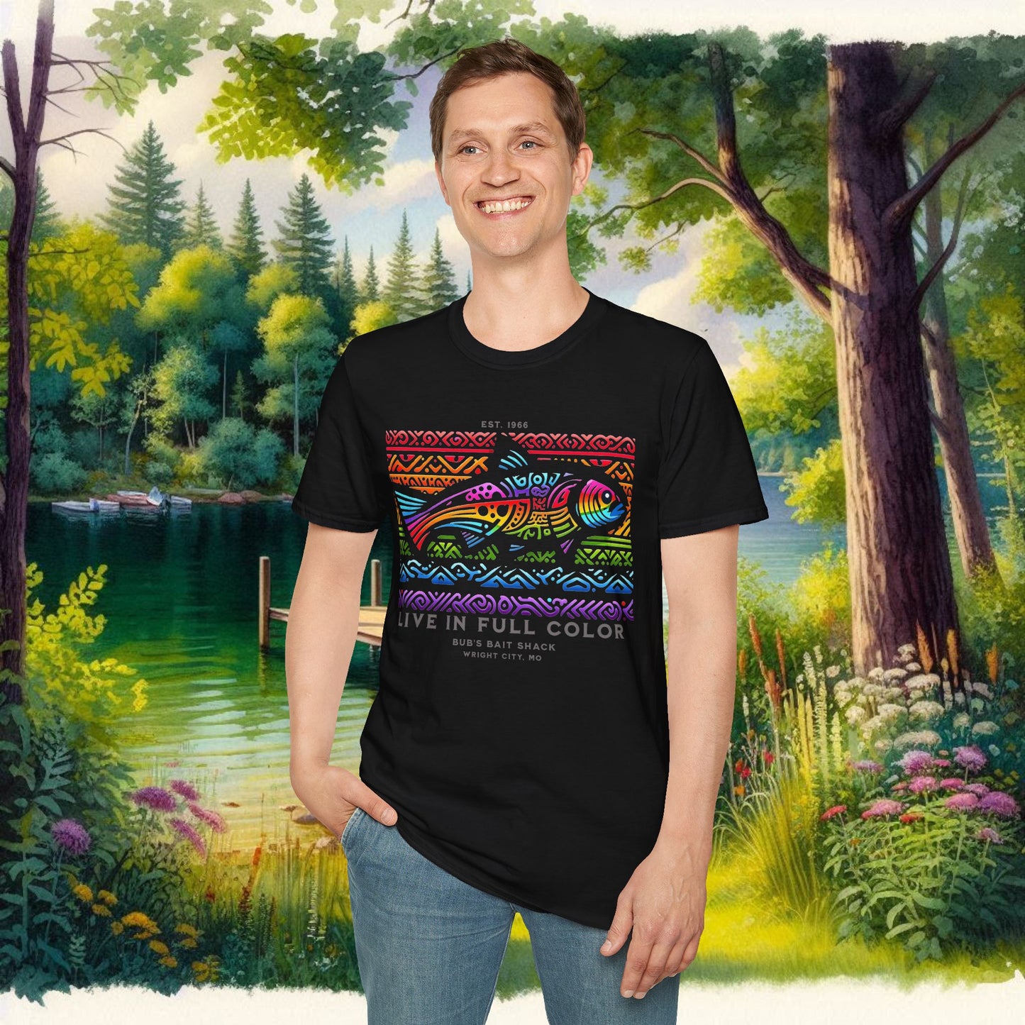 Live in Full Color Unisex Softstyle T-Shirt