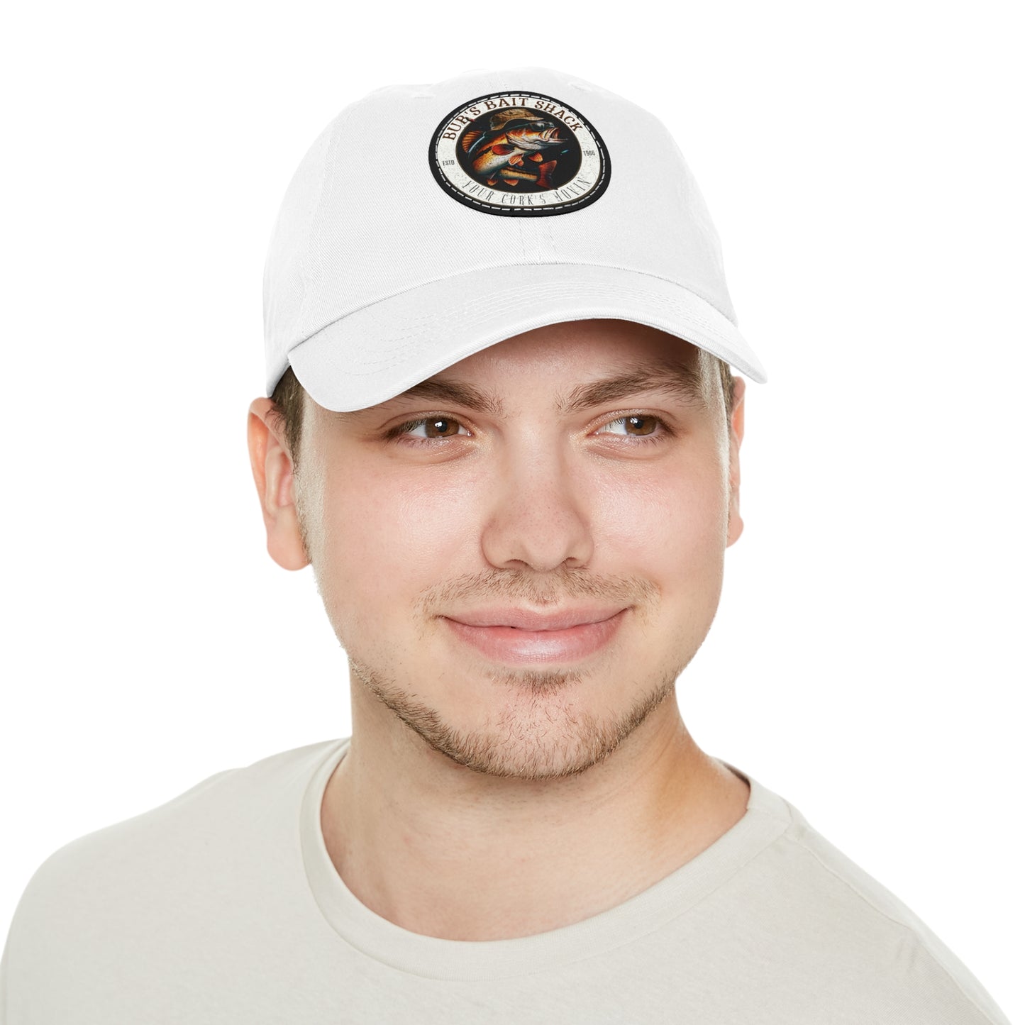 BBS Dad Hat with Leather Patch (Round)